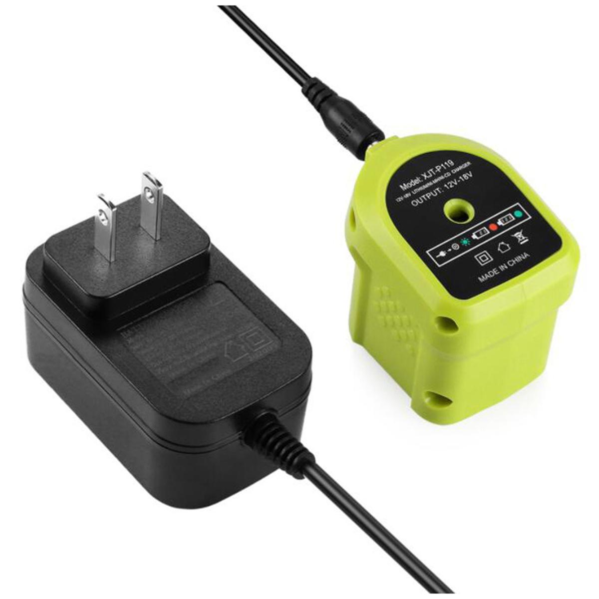 P119 NiCd Lithium-Ion Dual Charger for Ryobi 18V, US Plug