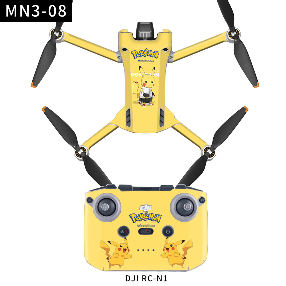 Compatible with DJI Maje Mini3PRO body RC-N1 remote control sticker, flat waterproof pattern film accessory. 