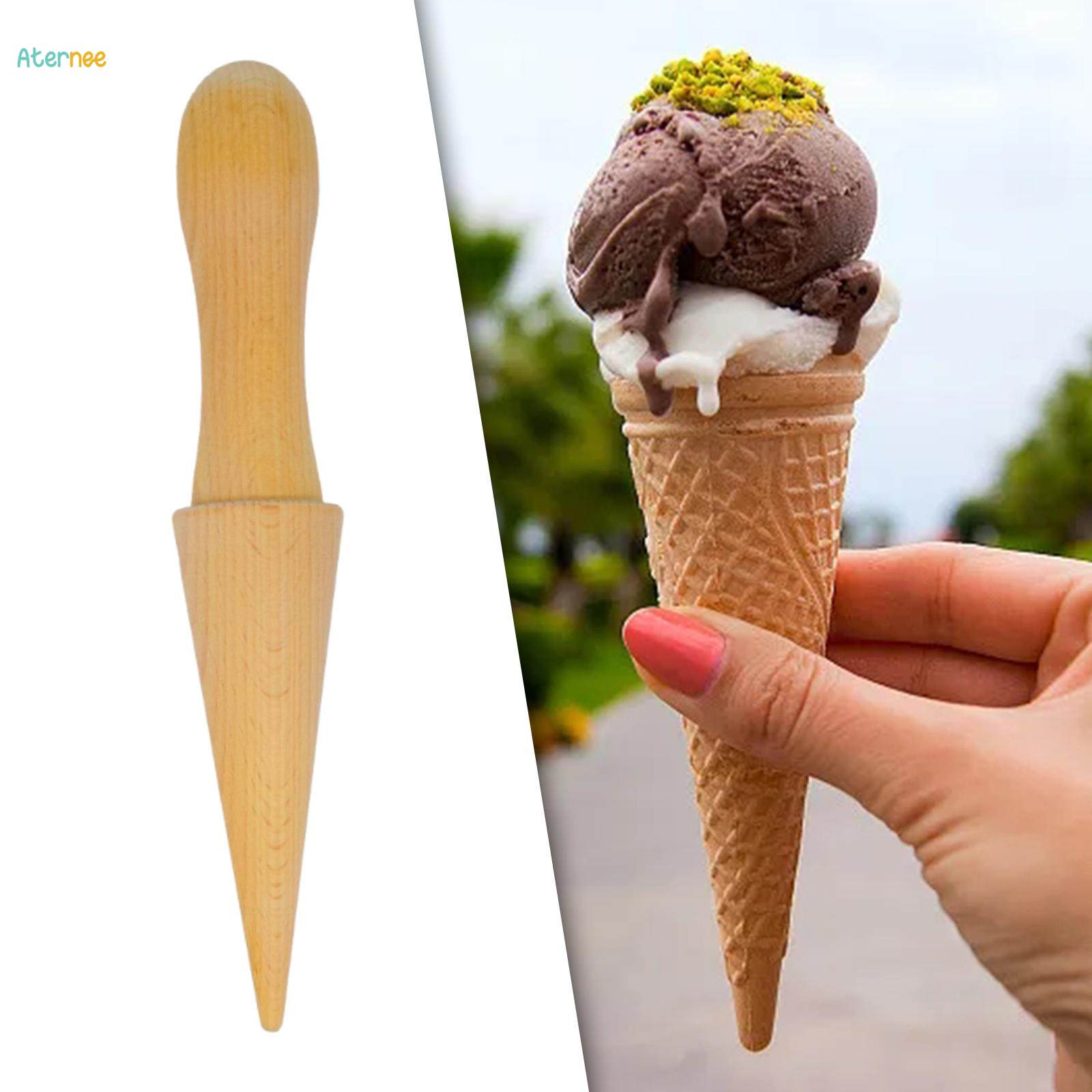 Ice Cream Cone Maker, Waffle Cone Roller, Baking Decorating Tools, Pizzelle Roller DIY Egg Roll for Cooking, Pastry, Accessories. 