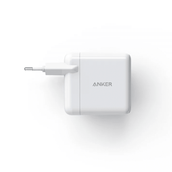 Anker PowerPort PD+2 35W (20W+15W) Dual-Port High Speed Wall Charger With Power Delivery & Power IQ 2.0 - EU Plug. 