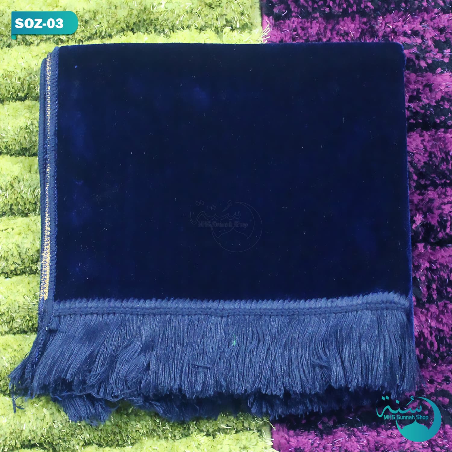 Navy Blue Color Safa Arabian Brand || Beautiful Design Islamic Items || One Color Janamaz || Big Size One Color Prayer Mat || Solid Color Turkey Brand Jaynamaz || Made by Turkey