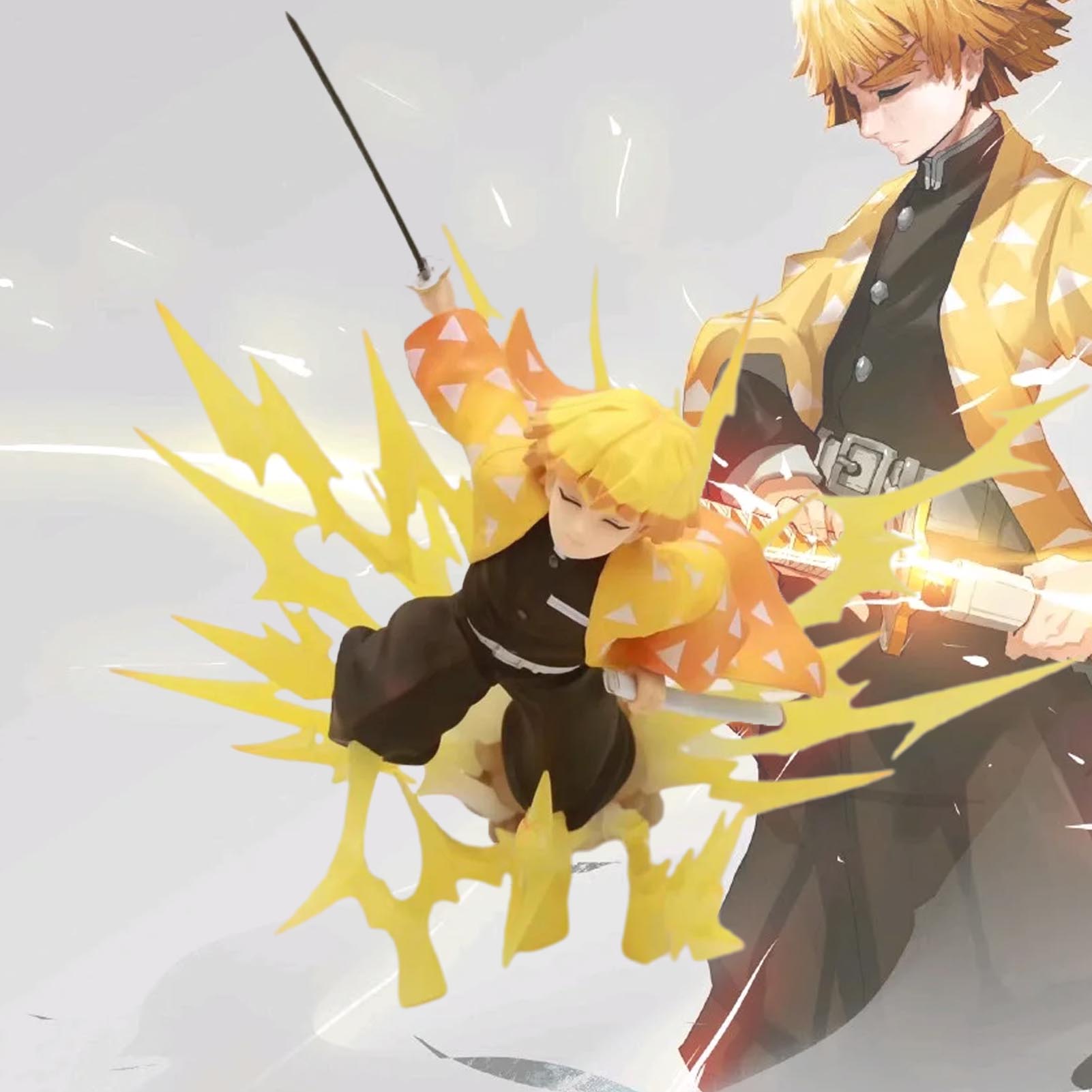Figure Exquisite Demon Slayer ZERO Agatsuma Zenitsu Breath of Thunder Figurine Doll. 