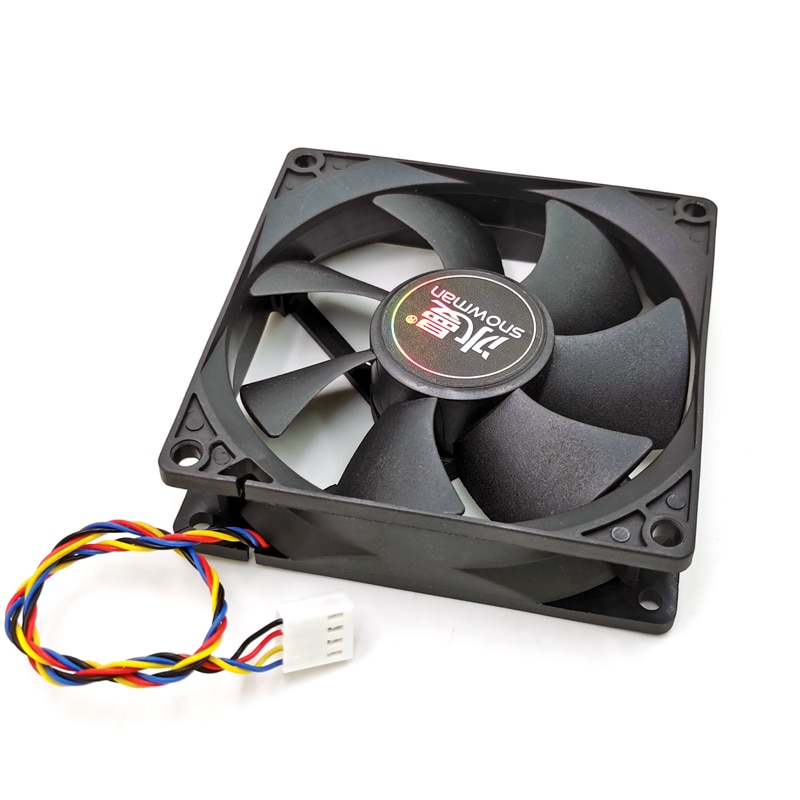 SNOWMAN 90mm 4 Pin PWM Fan 92mm Computer Case Fan Silent 9CM CPU Cooling Fan Quiet PC Cooler Fan Case Fan DC12V Adjust Fan Speed-2000RPM PWM 4 Pin-4 Fan. 