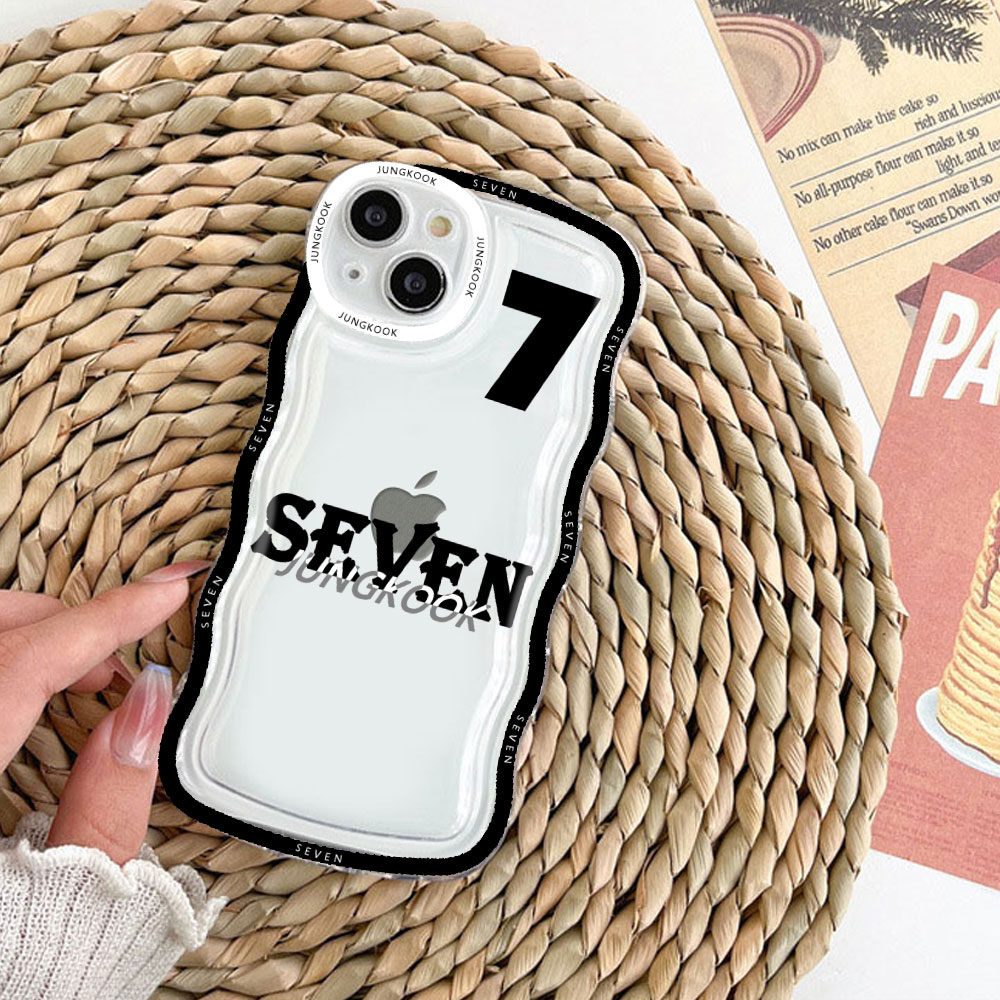 Jungkook Seven Transparent Airbag Phone Case for IPhone 11 12 13 14 Pro Max Mini 7 8 Plus XS XR Shockproof Soft TPU Covers Shell Solo Yolo. 