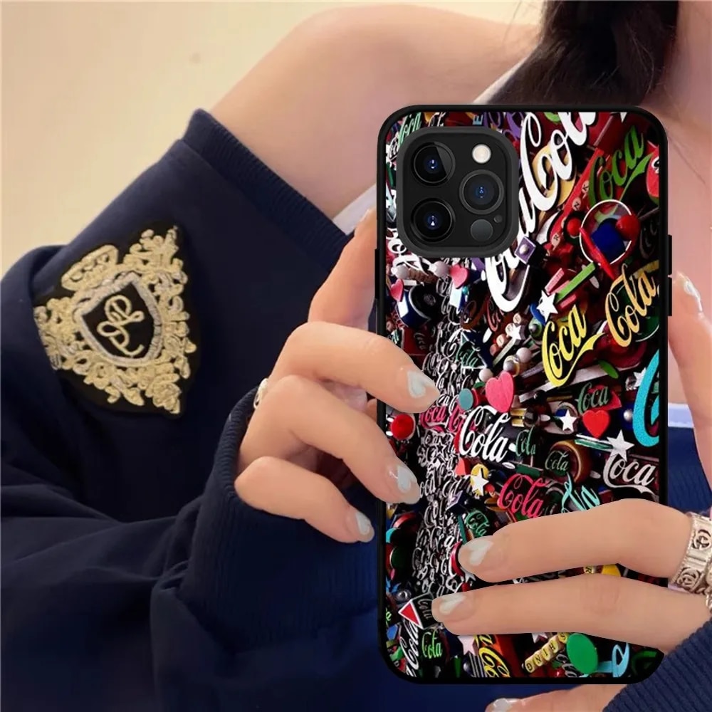 C-coca-cola Phone Case For IPhone 15 8 7 6 6S Plus X SE 2020 XR XS 14 11 12 13 Mini Pro Max Mobile Case. 