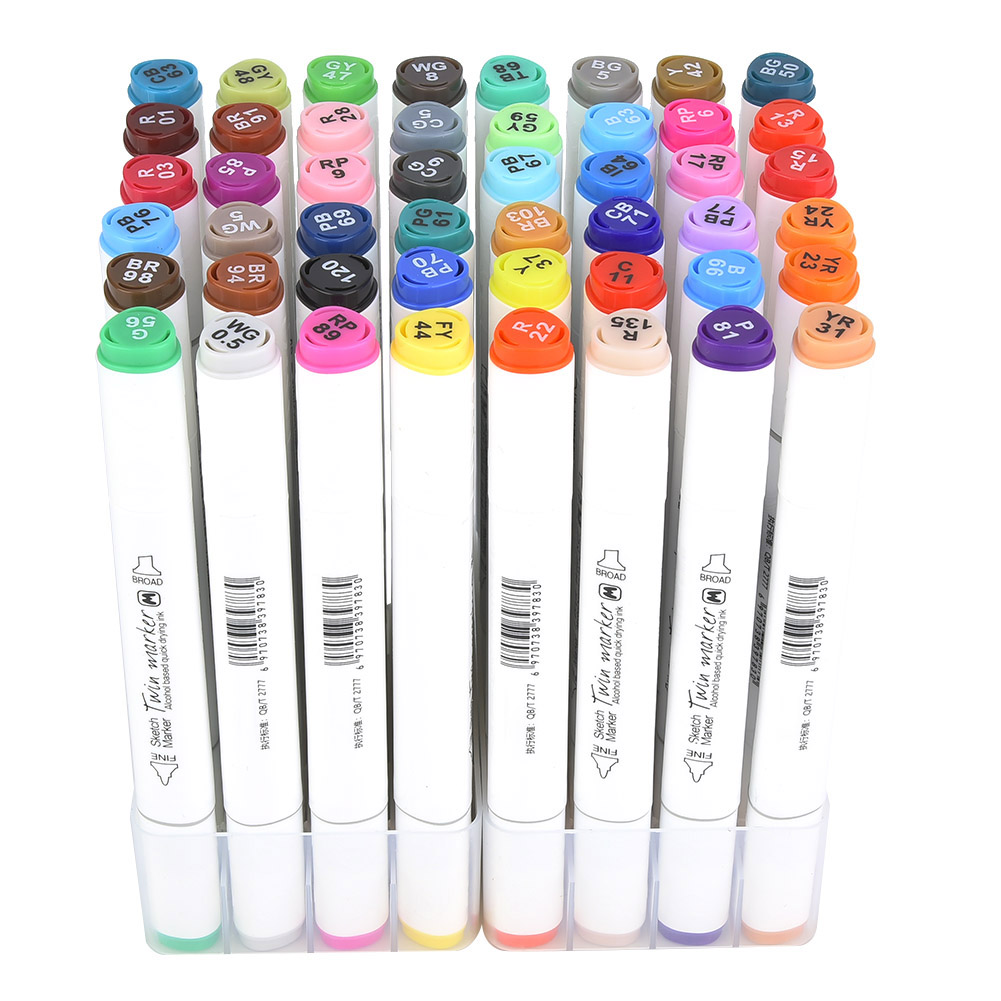 100 Colors Marker Pens, Double Point Art Markers Set, Fine and Broad T –  hhhouu