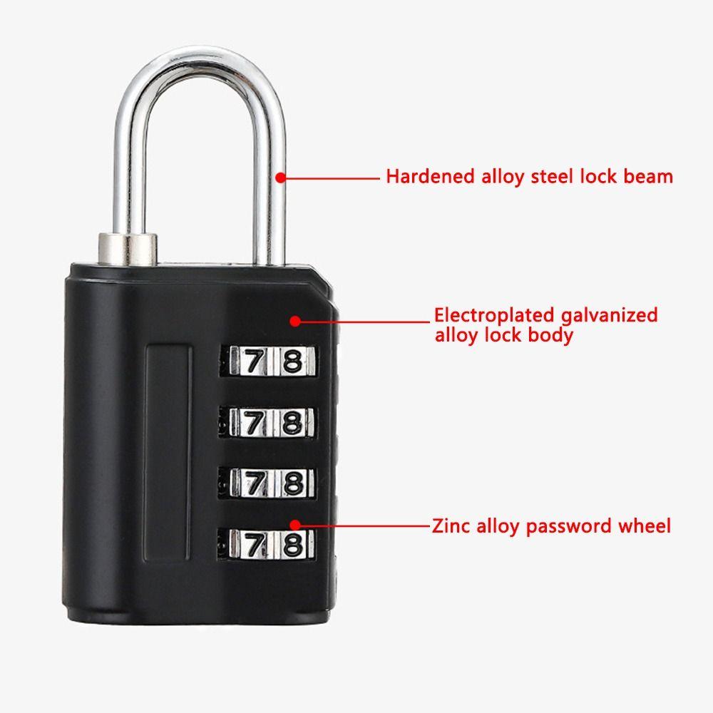 Multi color Combination lock Versatile Compact Waterproof Numeric password lock Secure Zinc alloy Gym locker lock for Traveling Outdoor activities Gym locker rooms School lockers Home organization. 