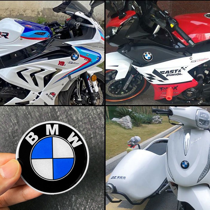 BMW Logo Reflective 3D Gel Sticker Car Front Hood Sticker Trunk Rear Emblem Badge For BMW X1 X3 X5 X6 1 3 5 7 Series. 