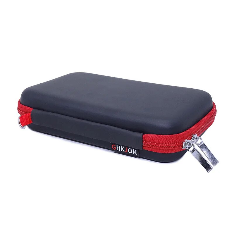 GHKJOK Carry external hard drive Case Organiser Small, Multiple USB Sticks, Memory Cards, Cables Smart Mobile Phone Cables. 