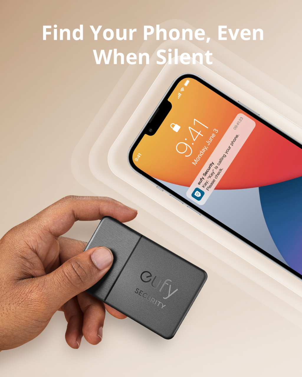 eufy Security SmartTrack Card Works with Apple Find My Wallet Tracker Phone Finder Water Resistant 3-Year Battery Life. 