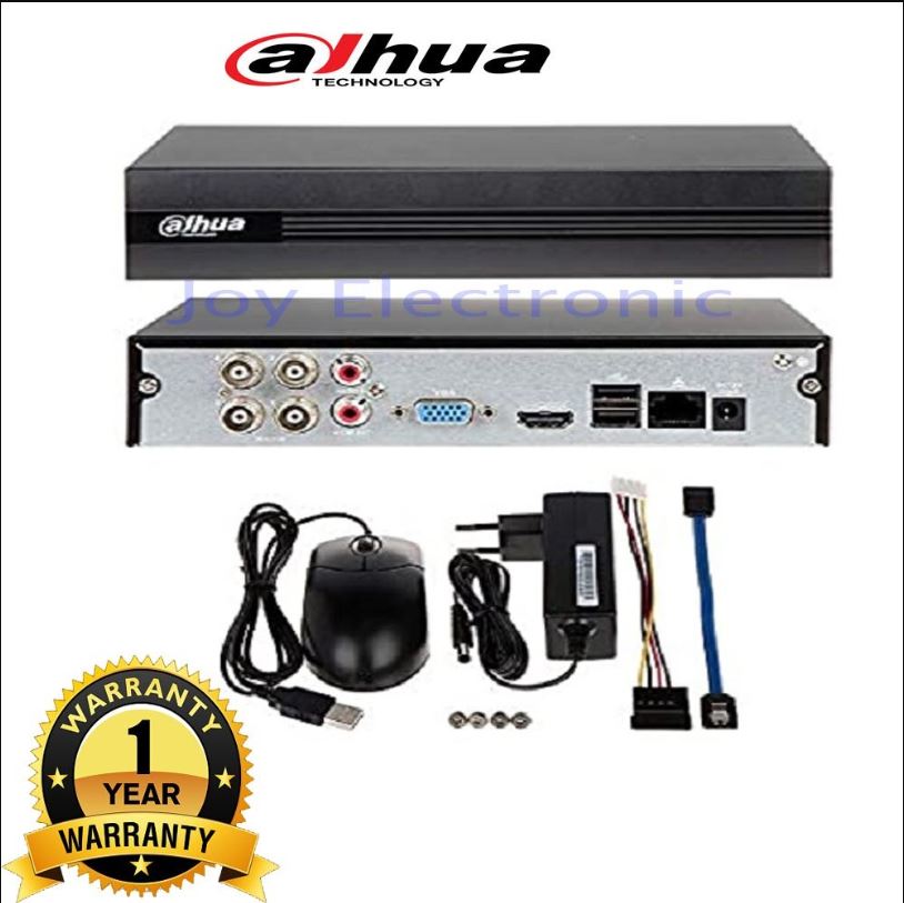 DAHUA 4-Pcs Set Full Color HD CCTV CAMERA PACKAGE with All Accessories (2MP-1080p Camera). 