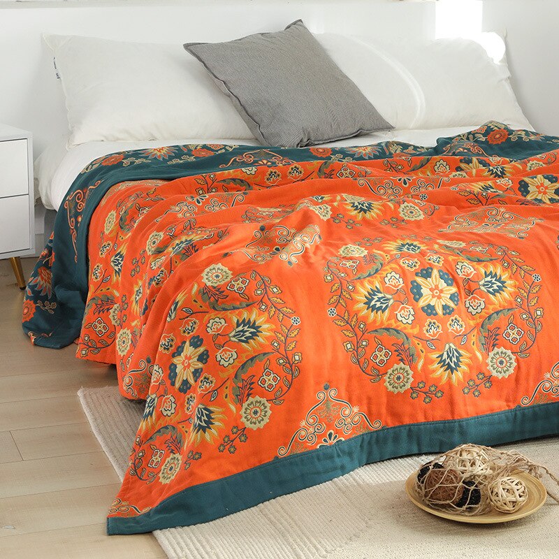 Bohemia Sofa Cover Throw Blanket All Season Geometry Dust Towel Blankets for Office Car Winter Bedspread. 