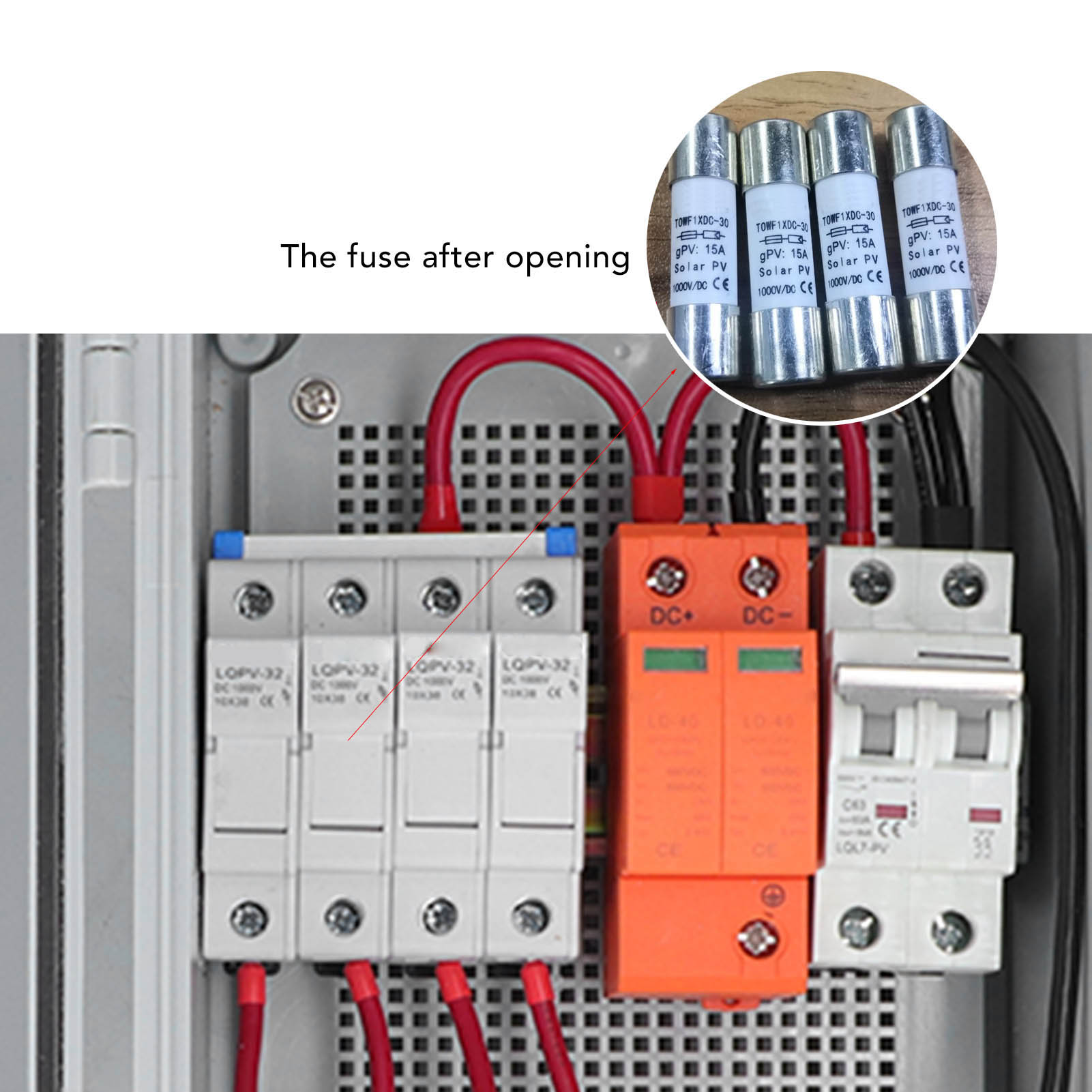 PV Combiner Box, DC 500V Solar Combiner Box for Protection. 