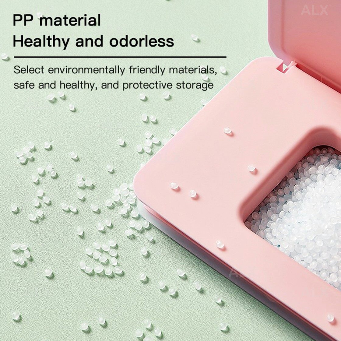 ALX Malaysia Dustproof Mask Storage Box Multifunctional Tissue Storage Case Wet Wipes Dispenser Holder With Lid for Face Cover Kotak Menyimpan Mask 防尘面罩收纳盒. 