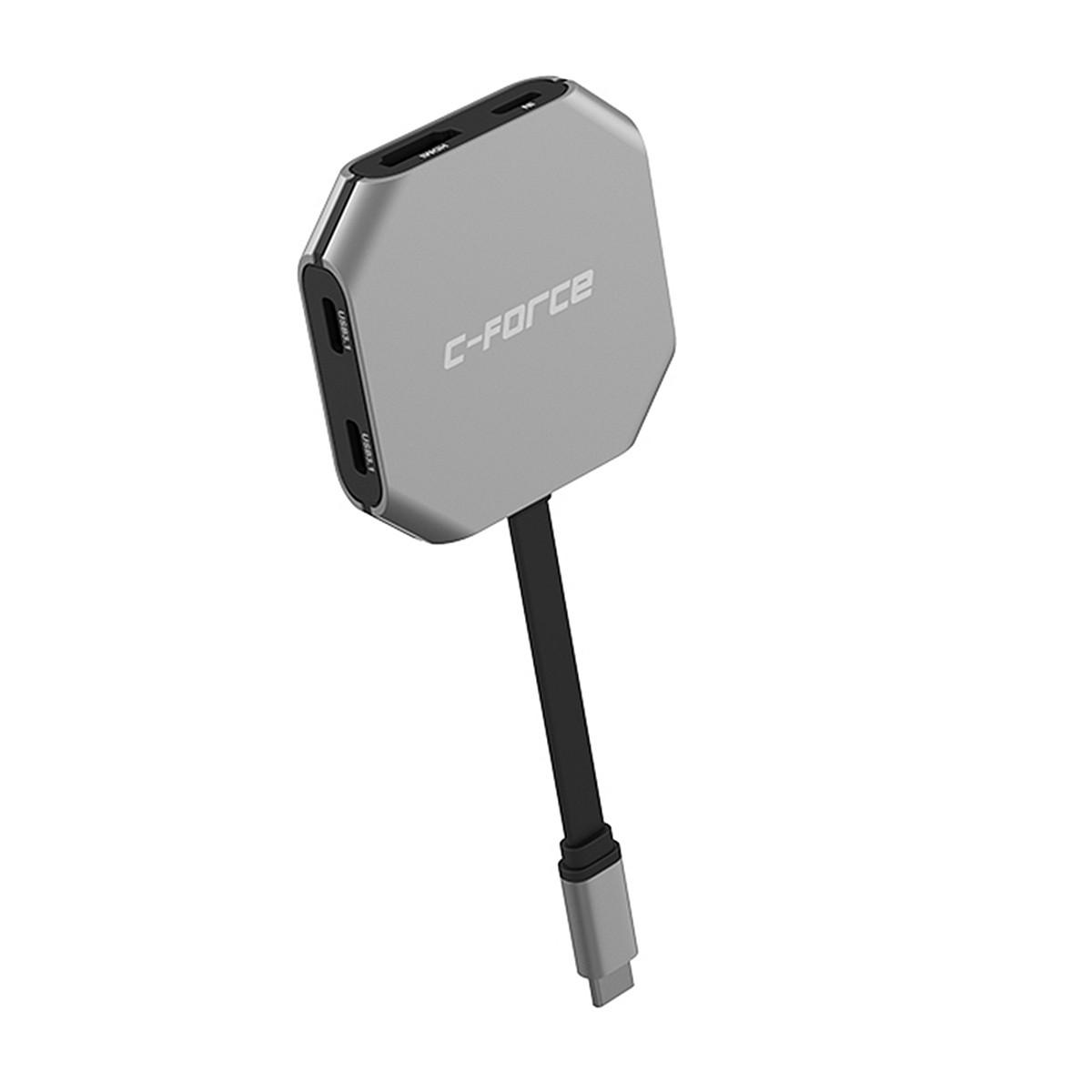 audio Type-C USB-C HDMI 6 Port Charging Converter For Nintendo Switch PC C-Force. 