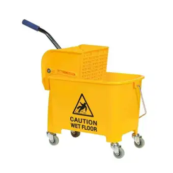 Mini Mop Bucket With Floor Cleaner Yellow Buy Online At Best