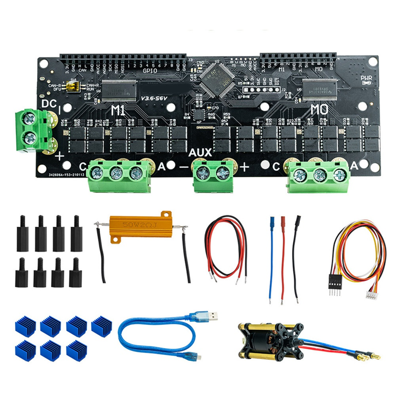 MKS XDRIVE XDrive3.6 56v Dual Motor FOC BLDC Controller Board for Servo - Based on ODrve V3.6 Technology. 