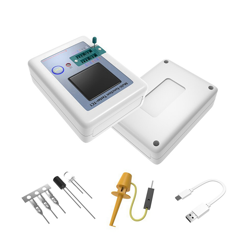 LCR TC1 1.8 Inch Multifunctional TFT Transistor Tester LCD Display Multimeter Transistor Tester Diode Triode Capacitor Resistor Test Meter. 
