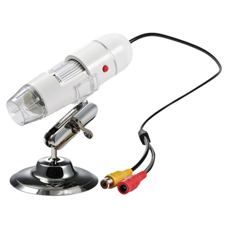 400X-1000X USB Microscope Professional Coms Sensor TV/AV Interface Digital Microscope for Electronics US Plug