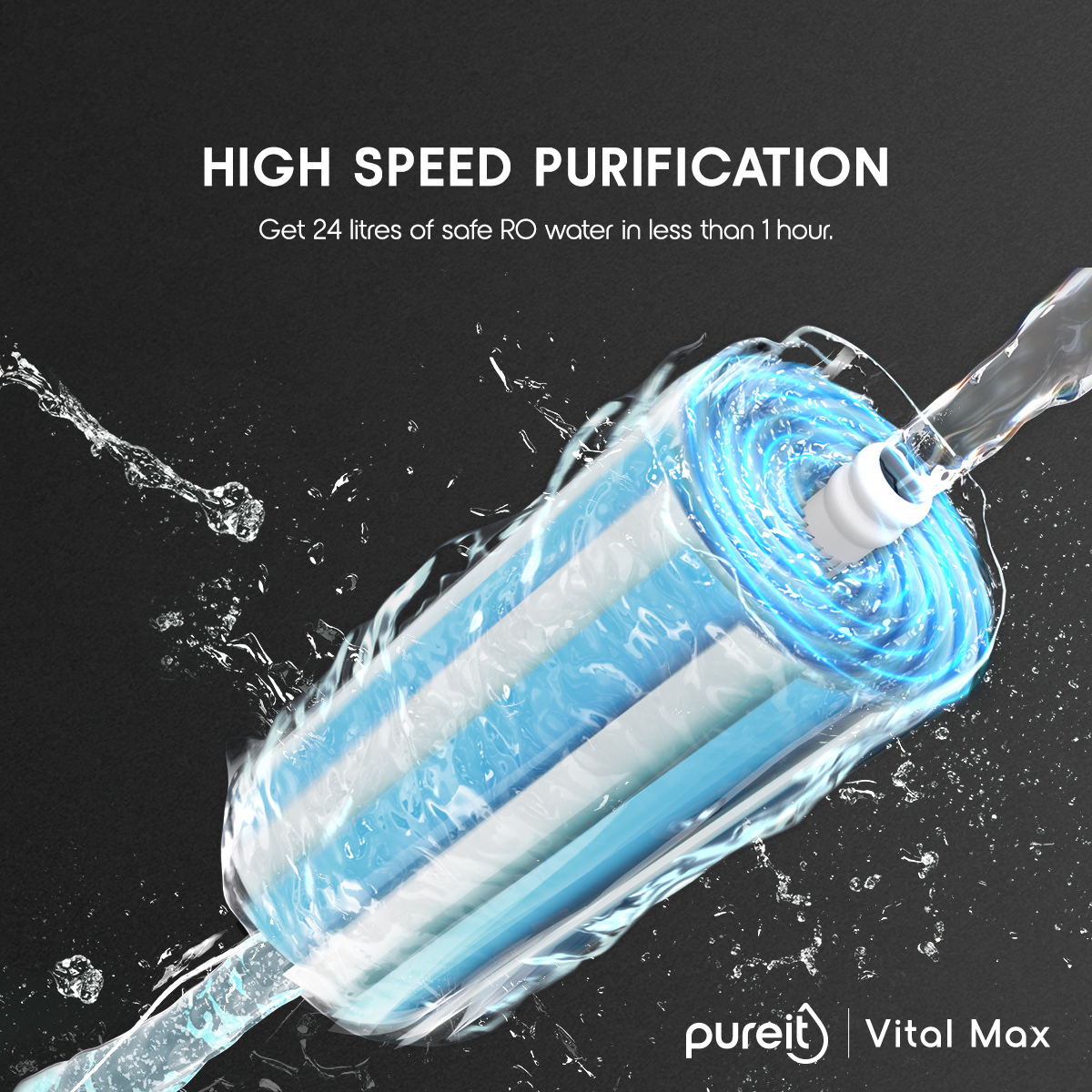 Pureit Vital Max RO+UV Water Purifier | 7 Litre | 7 Stages Purification. 