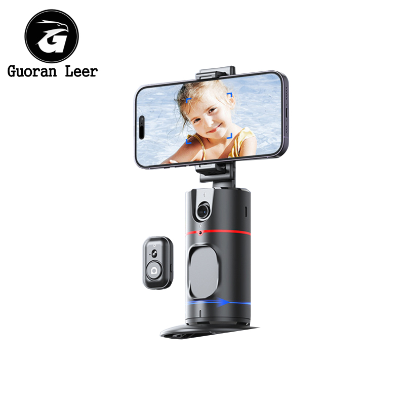 Auto Tracking Phone Holder 360 Degree Rotation AI Face Recognition Phone Stand Stabilizer Face Body Phone Shooting Mount For Live Vlogging Streaming Video. 