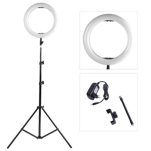 Studio 14 Inch Ring Light with Remote & Tripod Stand. 
