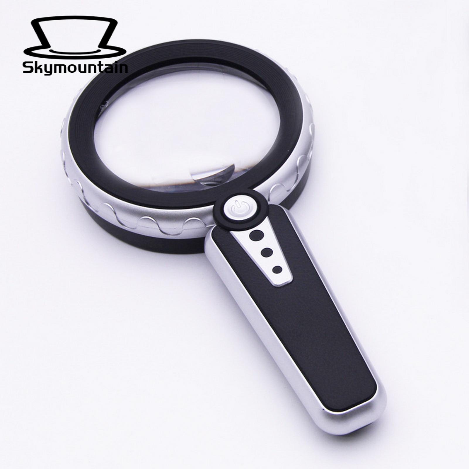 Handheld Magnifier 12 LED 10X Scientific Exploration LED Lighted Magnifier. 