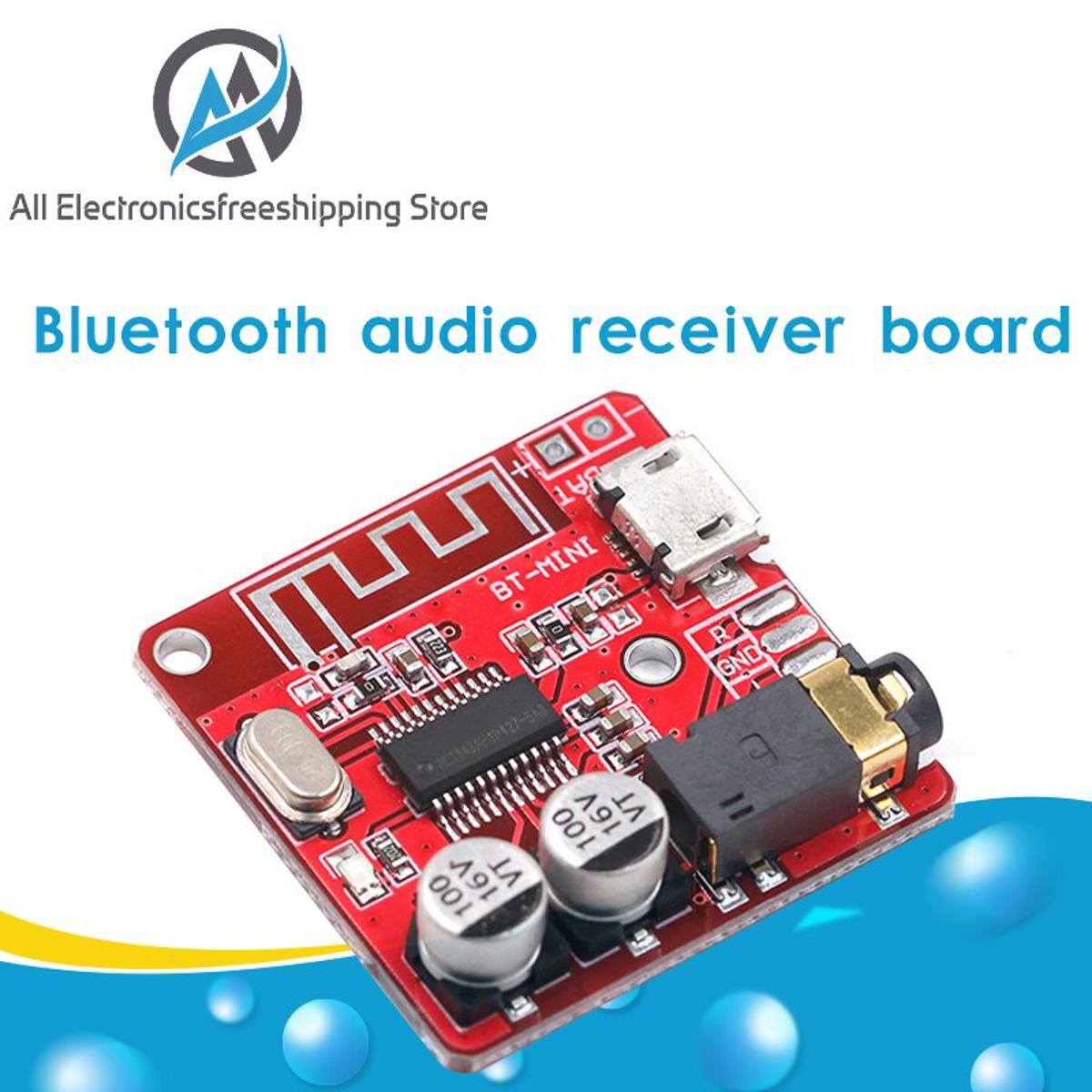 RED Color XY-BT-MINI 3.7-5V 4.1 Bluetooth Audio Receiver Mp3 Amplifiers Board For Car Speakers Audio Power Amplifiers Music Module Low Price