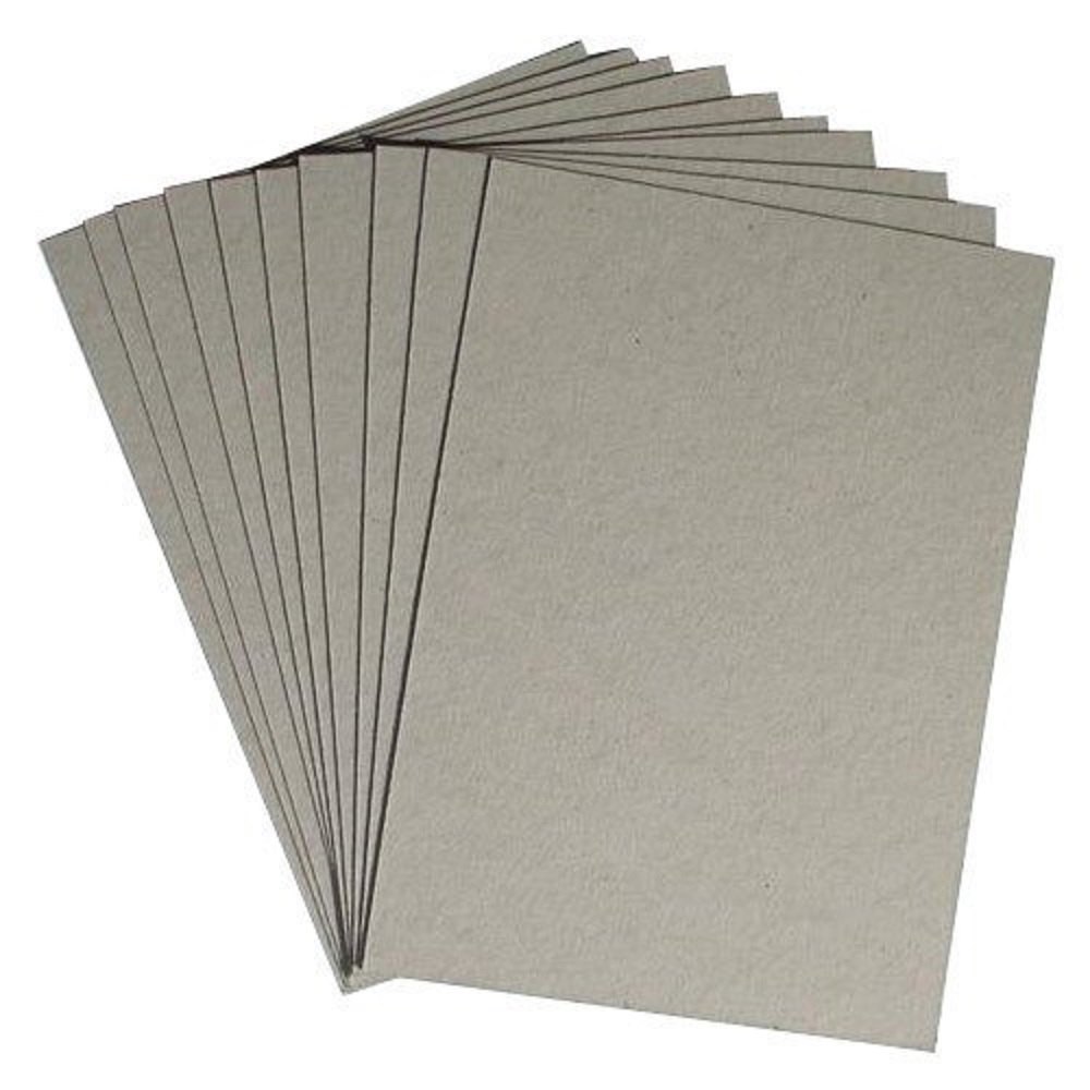 Ounce Board Hard Paper Board Grey Bord For Packaging and multiporpose use A4 size 5 Sheets. 