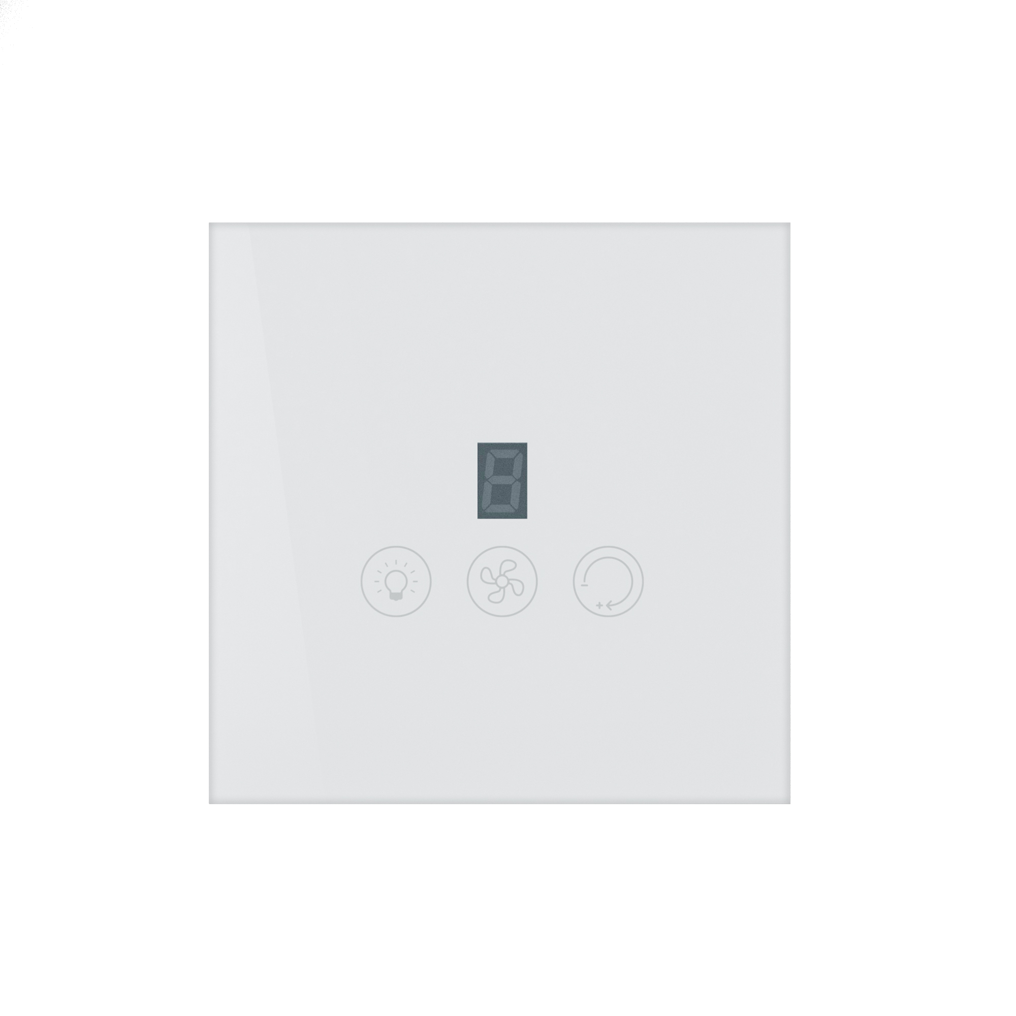 Wifi Smart Fan Light Switch with Speed Control Glass Panel Can Control Remotely Work for Tuya Alexa Google Home Smart Life. 
