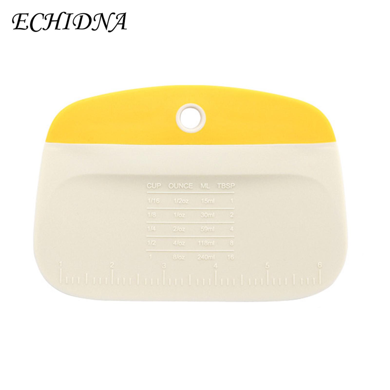 Baking Cooking Scraper Multipurpose Bowl Scraper Dough Cutter for Baking Cooking Essential Kitchen Tool for Pastry Cake Bread Making Set of 2