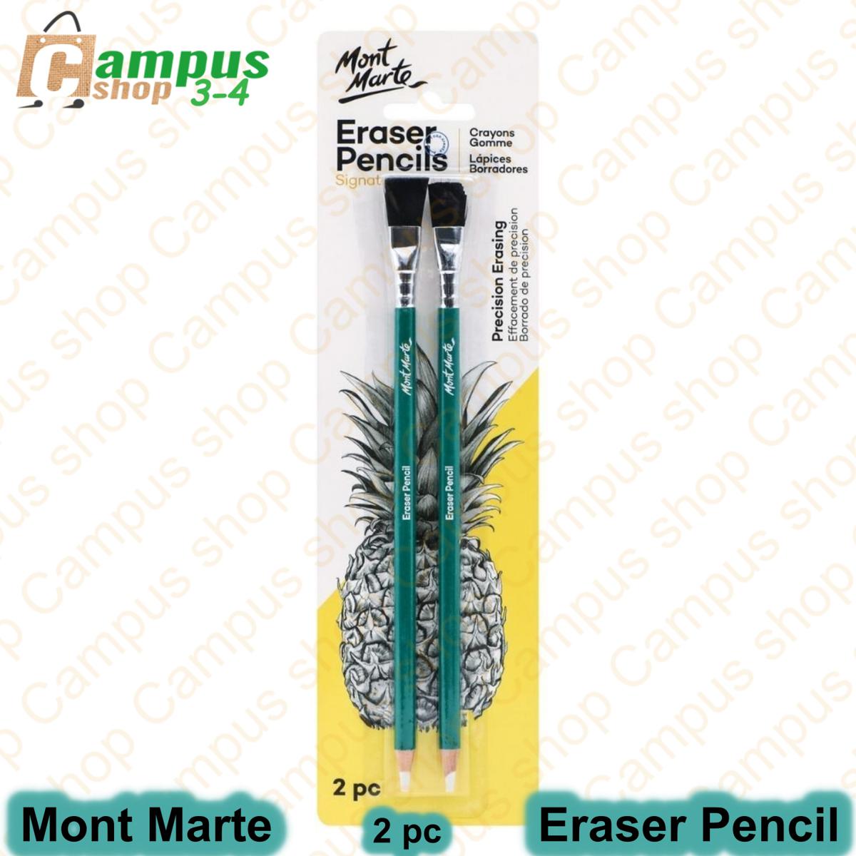 Mont Marte Brush Pencils Eraser 2Pc - Mechanical Pencil