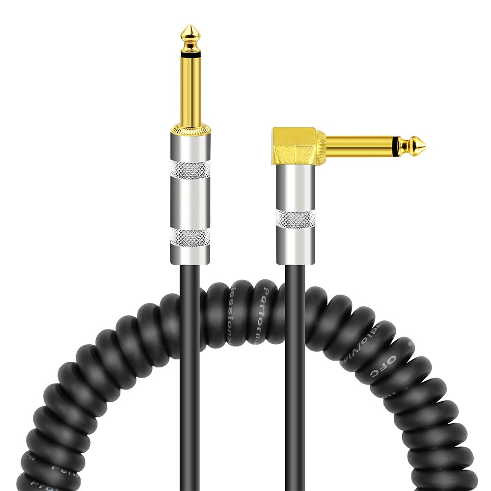Curly Musical Instrument Audio Guitar Cable Cord - 01#
