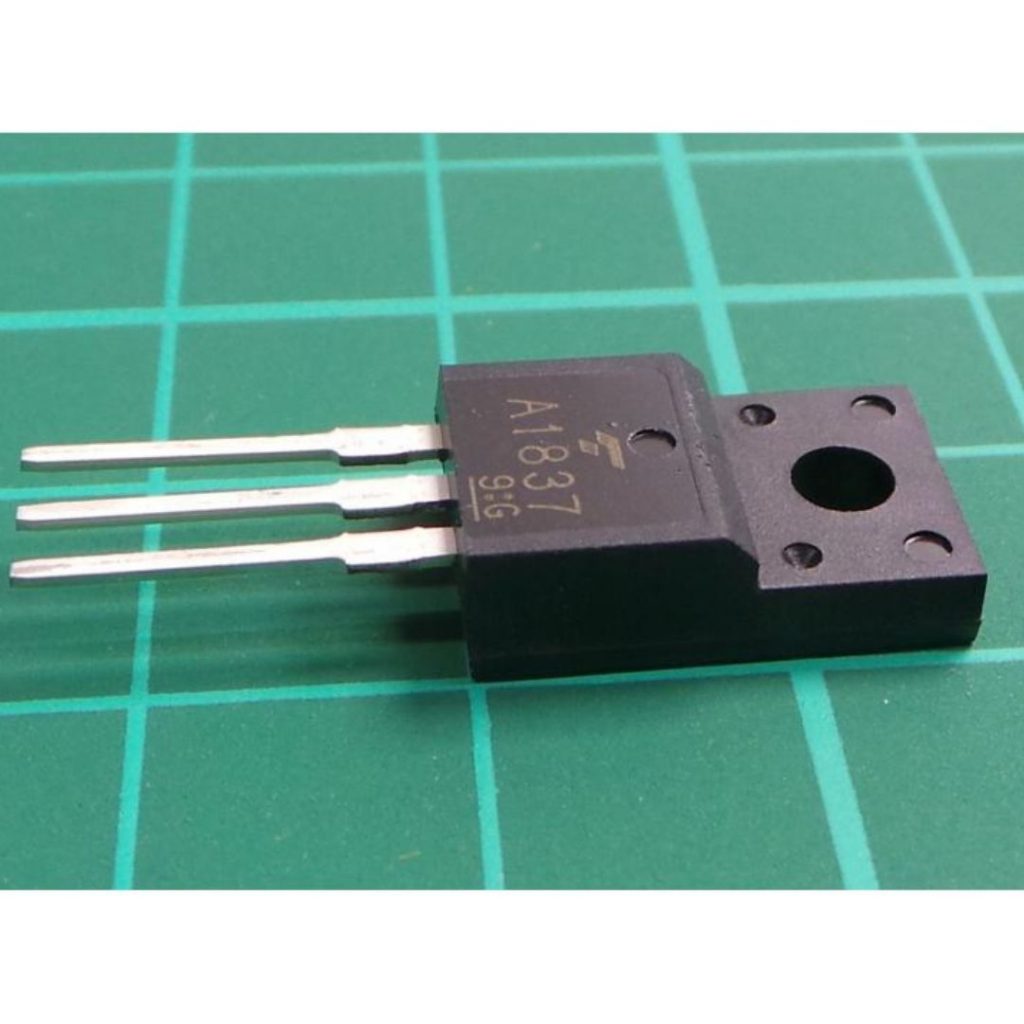 A1837 PNP Transistor 2SA1837 Transistor IC A1837 Transistor 230V 1A 20W Audio Power Amplifier TO-220 Package A1837 IC 3 Pin Leads Transistors. 