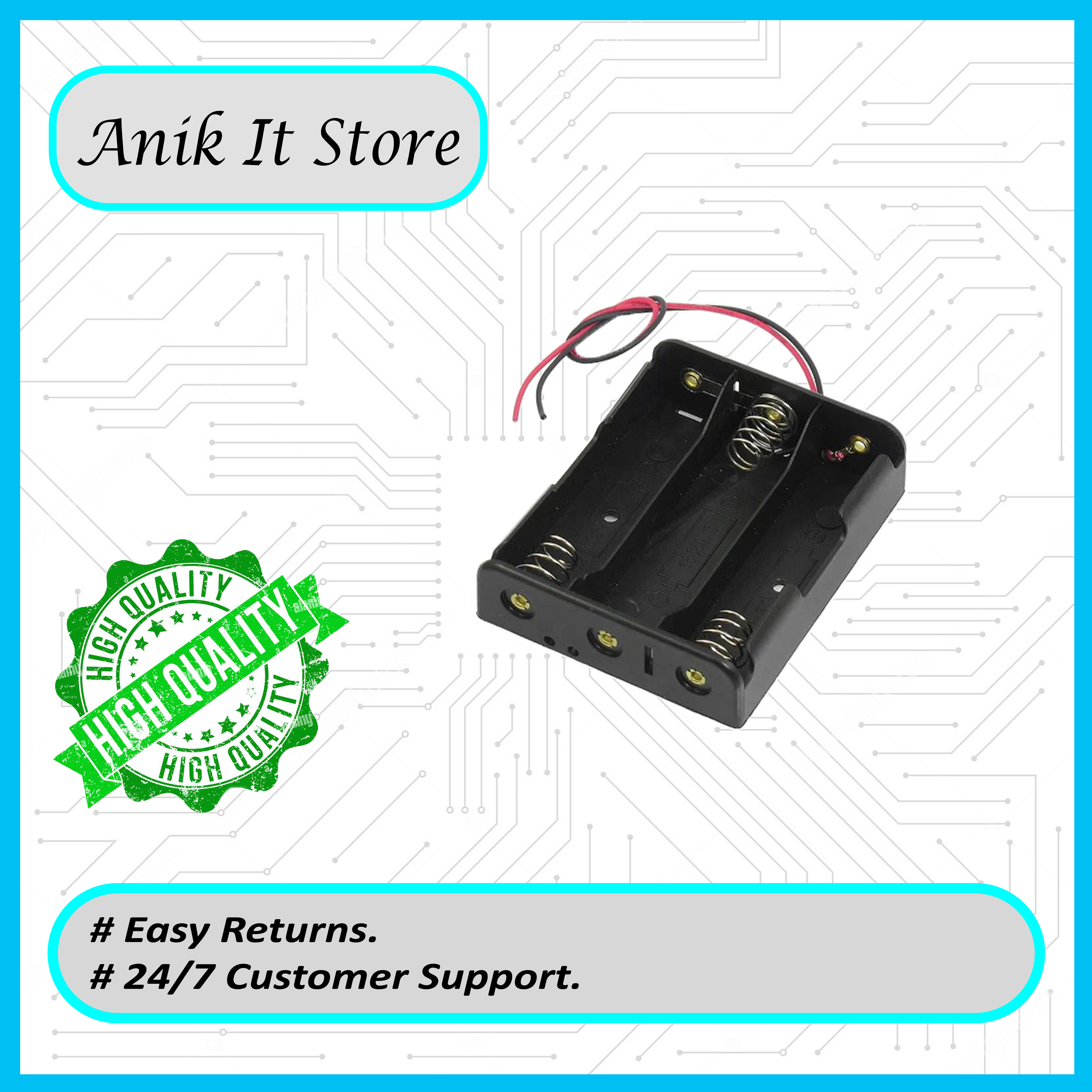 Lithium battery Case for (3*18650) Lithium Battery