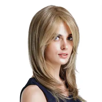 Topsky 14 Inches Curly Wigs With Bangs For Women Girls Synthetic