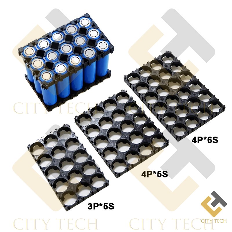 2Pcs Battery Holder 3×5 Cell 18650 Lithium Battery Holder Bracket 3S5P Plastic DIY Battery Pack Fixed Combination 18.4mm Hole Diameter Cylindrical Battery Case Holder Spot Welding 18650 Spacer Assembly. 