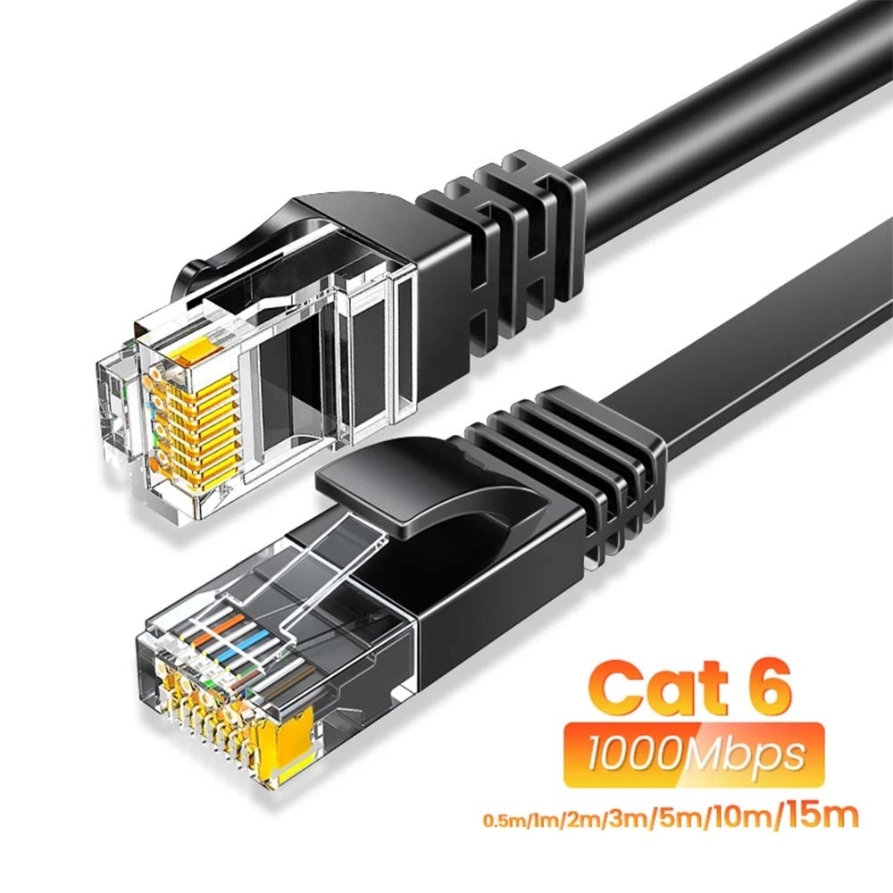 CYANMI Ethernet Cable Cat6 Lan Cable UTP RJ45 Network Patch Cable 10m 50m For PS PC Internet Modem Router Cat 6 Cable Ethernet Superman