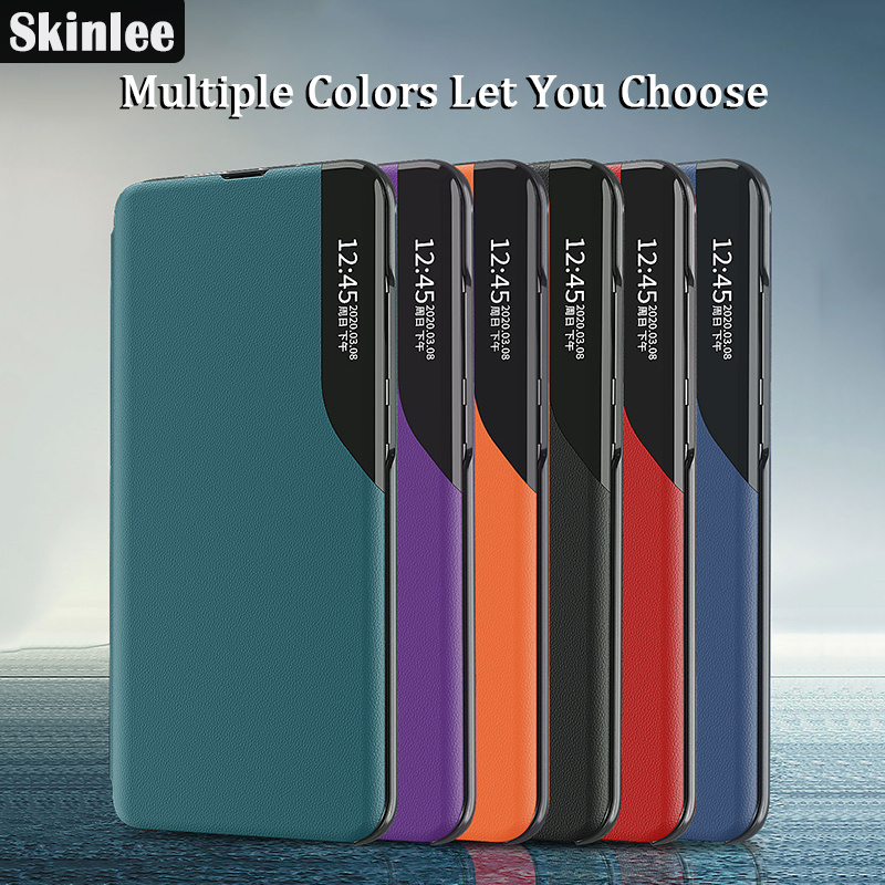 For Samsung Galaxy A52 Flip Cases Smart Transparent View Phone Case for Galaxy A52 Window Flip Leather Phone Cover. 