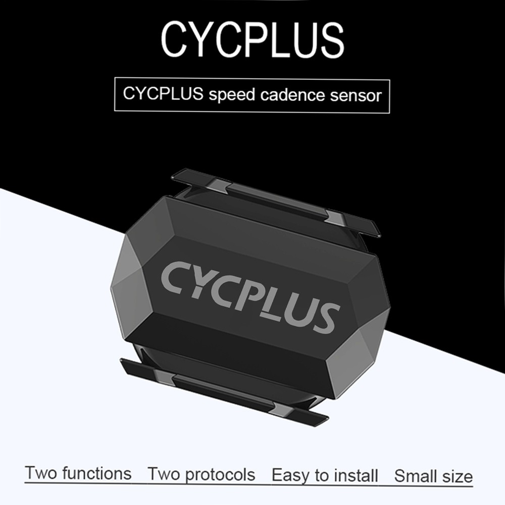 CYCPLUS 2-in-1Bike Speed/Cadence Sensor - black. 