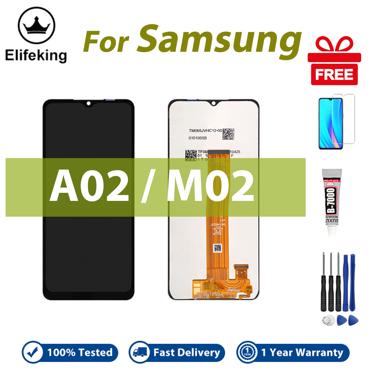 LCD For Samsung Galaxy A02 A022 M02 M022 Display Touch Screen Assembly Replacement Parts Digitizer. 