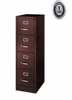 Steel File Cabinet 4 Drawer Dark Brown Buy Online At Best