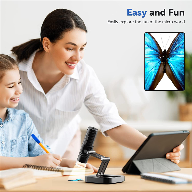 Wireless Digital Microscope 1000X 1080P HD WiFi Portable Handheld USB Mini Microscope Camera Magnifier for Smartphone. 