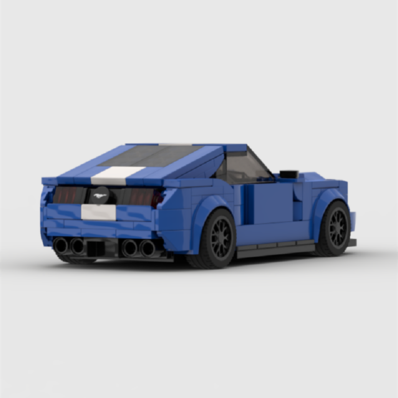 MOC Ford Mustang Hoonicorn Car Speed Champion Racer FIT Brick Racing Super Building Block Bricks Toys Kids Gifts KankongAgu. 