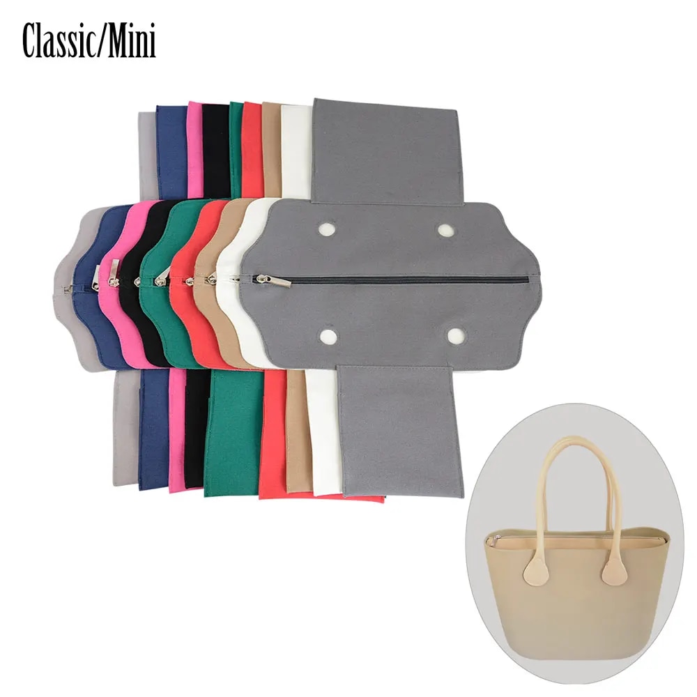 2023 New Canvas Fabric Obag Organizer Inner pocket Lining Insert for Standard classic Mini O Bag liner Women's Handbag Accessory