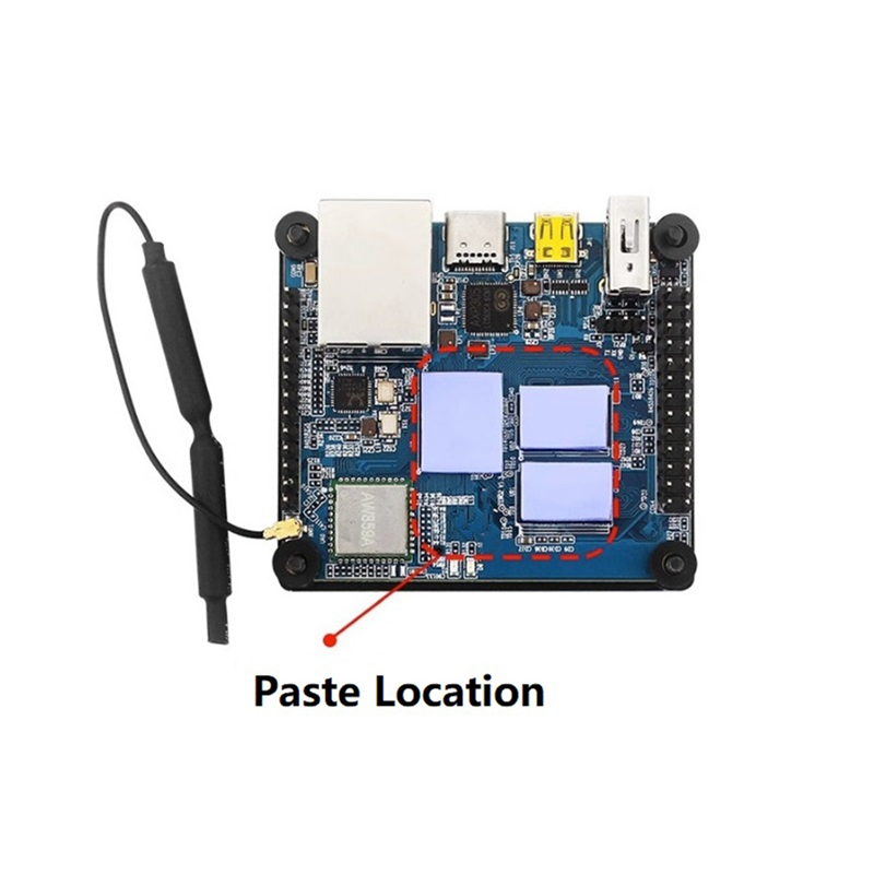 For Orange Pi Zero 3 Aluminum Case Passive Cooling Shell Heatsink for OPI Zero 3 1 2 4GB Board Parts. 