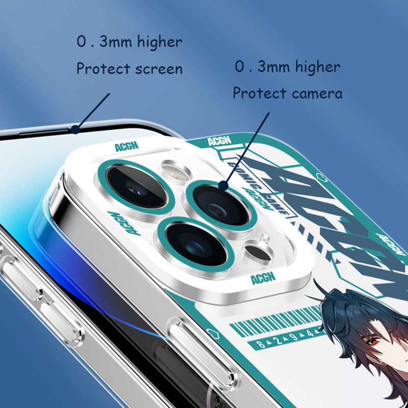 Cellphone Case For Infinix Tecno POVA 2 3 4 Camon 19 Pro 19 Neo Smart 5 6 Plus Zero 20 Hot 9 Play Spark 10 Pro Phone Casing Angel Eyes Honkai Star Rail Gepard Bronya Kafka Clara Luocha Soft Transparent Cover Shockproof Full Protection. 