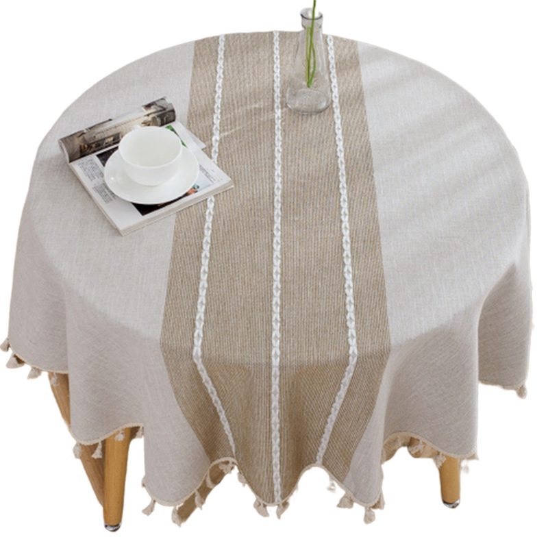 Decorative Table Cloth Cotton Linen Tablecloth Round Tablecloths Dining Cover Mantel Mesa At Best S In Desh Daraz Com Bd Decorative Table Cloth Cotton Linen, Linen Tablecloth Round Table