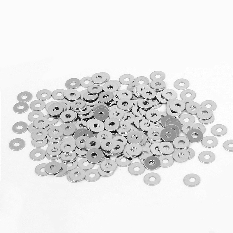 Practical Product Metric Washer Mixed (200 Pack) M3 M4 M5 & M6 Form A Thick Flat Washers Stainless Steel. 