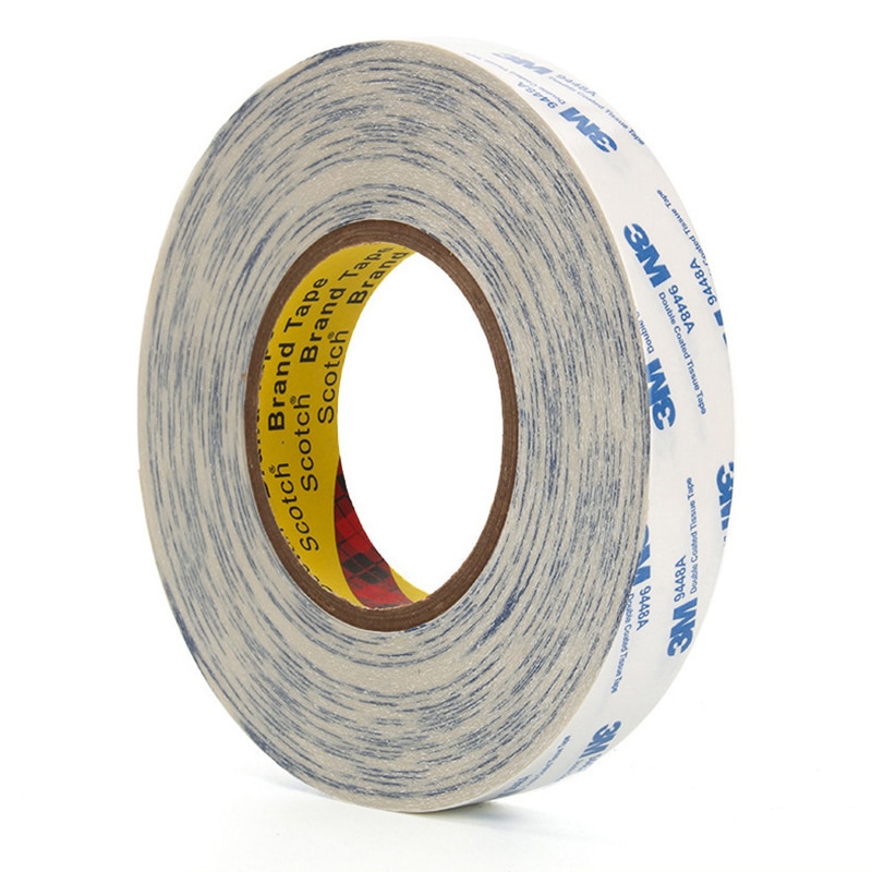 3 M 9448A Double Sided Adhesive Tape Ultra Thin Slim for Mobile Phone Screen LCD Display Digitizer Repair 5-30mm*50 Meters. 